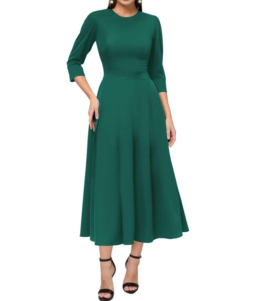 Simple Flavor Women's Vintage Dress Sleeveless O-Neck Party Cocktail Dress