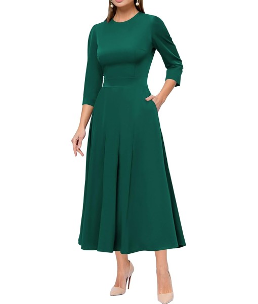 Simple Flavor Women's Vintage Dress Sleeveless O-Neck Party Cocktail Dress