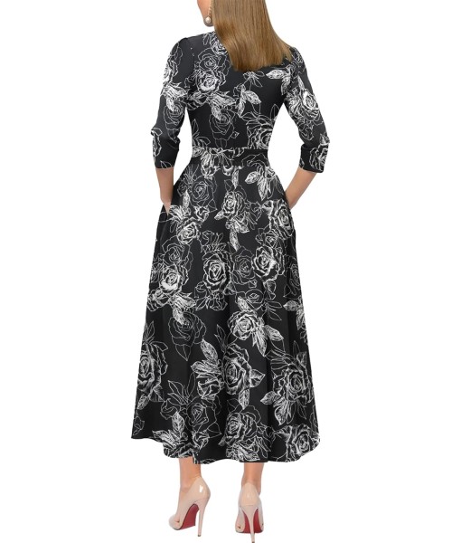 Simple Flavor Women's Vintage Dress Sleeveless O-Neck Party Cocktail Dress
