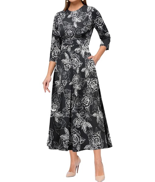 Simple Flavor Women's Vintage Dress Sleeveless O-Neck Party Cocktail Dress