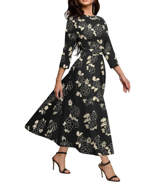 Simple Flavor Women's Vintage Dress Sleeveless O-Neck Party Cocktail Dress