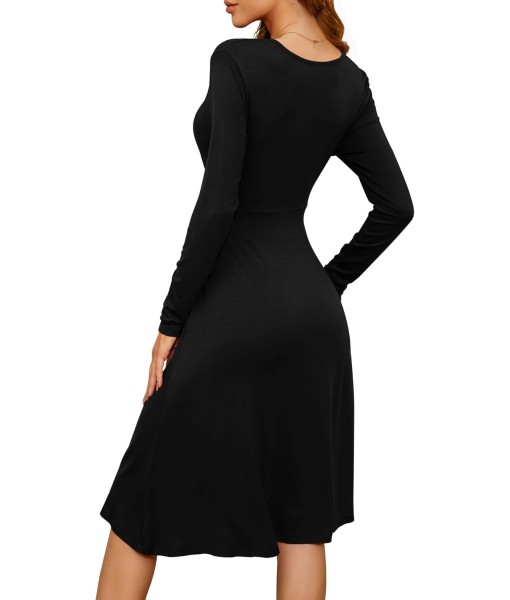 WEACZZY Women's Summer Short Sleeve Casual Dresses V-Neck Floral Party Dress with Pockets