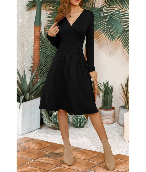 WEACZZY Women's Summer Short Sleeve Casual Dresses V-Neck Floral Party Dress with Pockets
