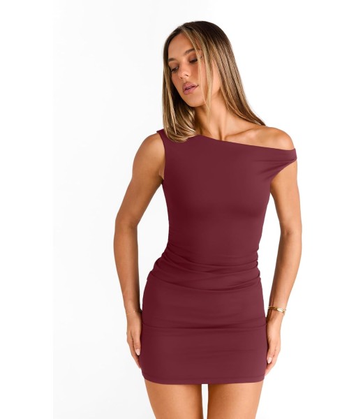 Trendy Queen Womens Mini Summer Dresses 2025 Going Out Off The Shoulder Bodycon Sexy Party Club Spring Fashion Outfits