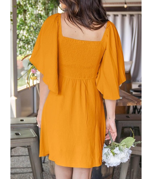 Dokotoo Womens Dresses 2025 Summer Fall Deep V Neck Elegant Bow tie Mini Dress S-XL