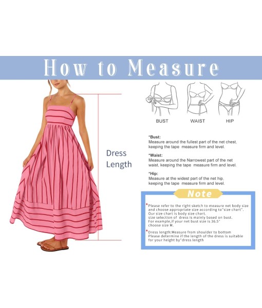 chouyatou Women's Striped Back Smocked Maxi Dress Sexy Spaghetti Strap Cut Out Flowy Swing Long Dress