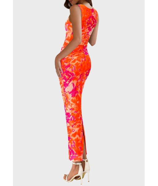PRETTYGARDEN Wedding Guest Dresses for Women 2025 Summer Spring Floral Bodycon Sleeveless Mesh Maxi Long Dress