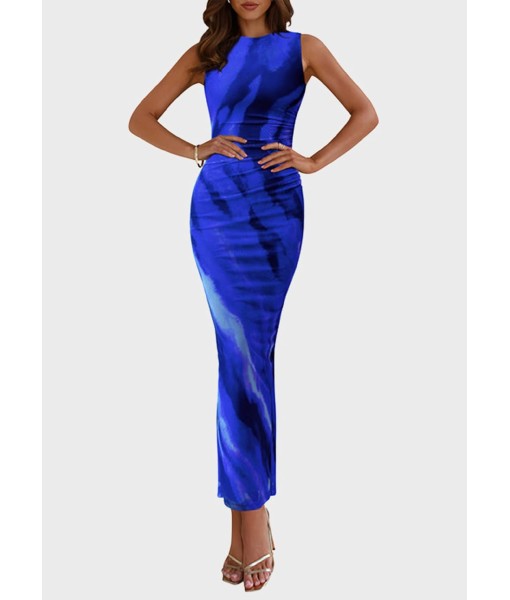 PRETTYGARDEN Wedding Guest Dresses for Women 2025 Summer Spring Floral Bodycon Sleeveless Mesh Maxi Long Dress