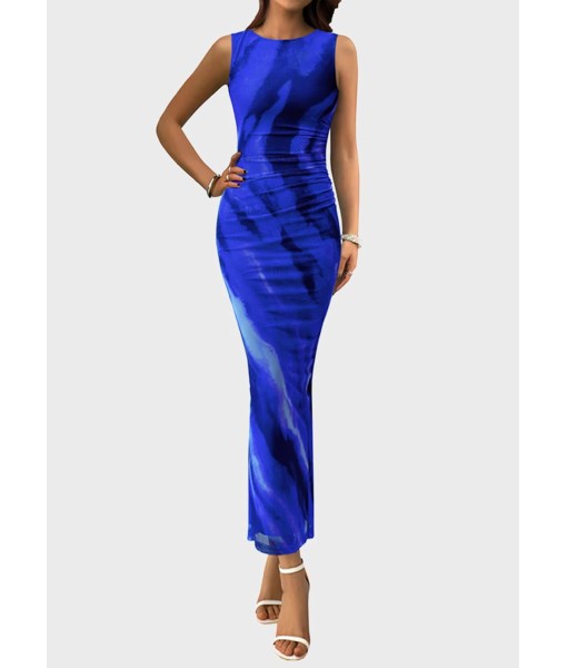 PRETTYGARDEN Wedding Guest Dresses for Women 2025 Summer Spring Floral Bodycon Sleeveless Mesh Maxi Long Dress