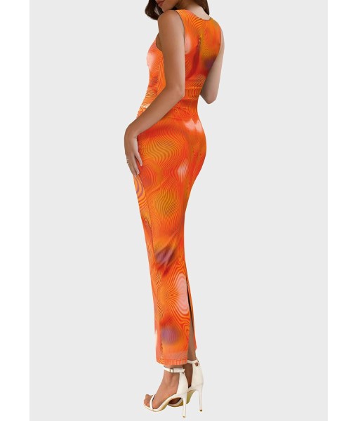 PRETTYGARDEN Wedding Guest Dresses for Women 2025 Summer Spring Floral Bodycon Sleeveless Mesh Maxi Long Dress