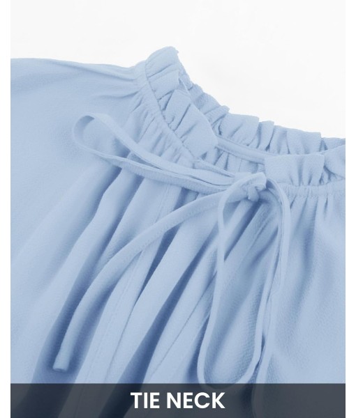 BTFBM Long Sleeve Fall Dresses for Women 2025 Summer Casual Tie Neck Ruffle Tiered A Line Wedding Guest Short Mini Dress
