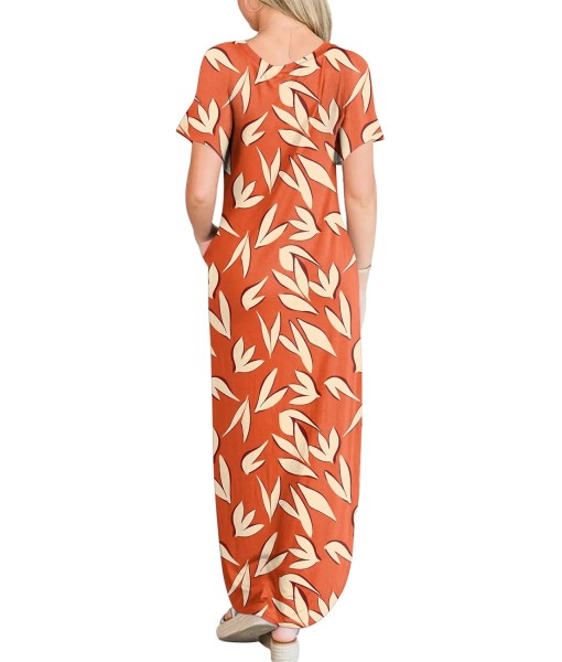 ANRABESS Womens Summer Maxi Dress Short Sleeve Casual Loose Long T Shirt Dresses Split Vacation Beach Sundress Travel Outfits