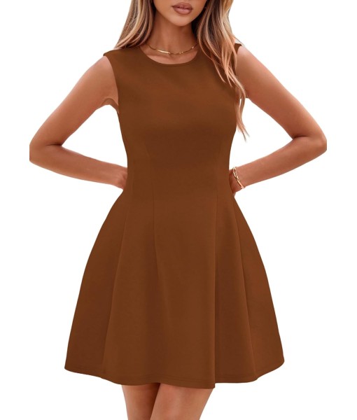 PRETTYGARDEN Summer Dresses for Women 2025 Elegant Classy A Line Business Casual Work Graduation Cocktail Short Dress