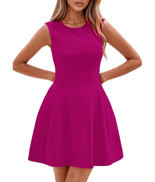 PRETTYGARDEN Summer Dresses for Women 2025 Elegant Classy A Line Business Casual Work Graduation Cocktail Short Dress