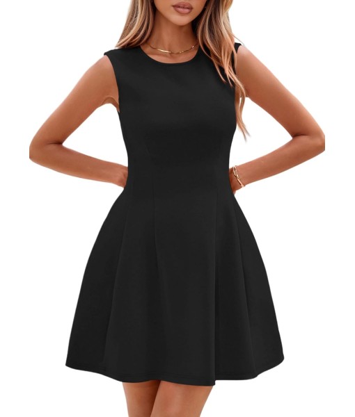 PRETTYGARDEN Summer Dresses for Women 2025 Elegant Classy A Line Business Casual Work Graduation Cocktail Short Dress