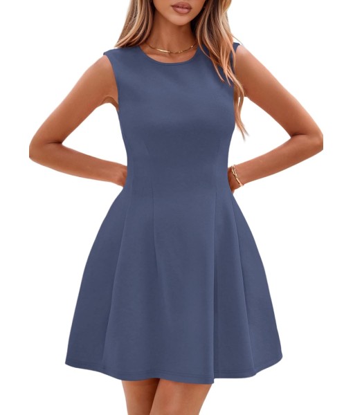 PRETTYGARDEN Summer Dresses for Women 2025 Elegant Classy A Line Business Casual Work Graduation Cocktail Short Dress