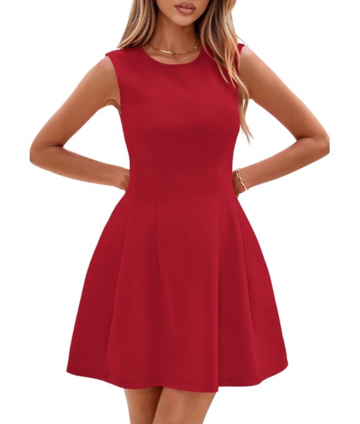 PRETTYGARDEN Summer Dresses for Women 2025 Elegant Classy A Line Business Casual Work Graduation Cocktail Short Dress