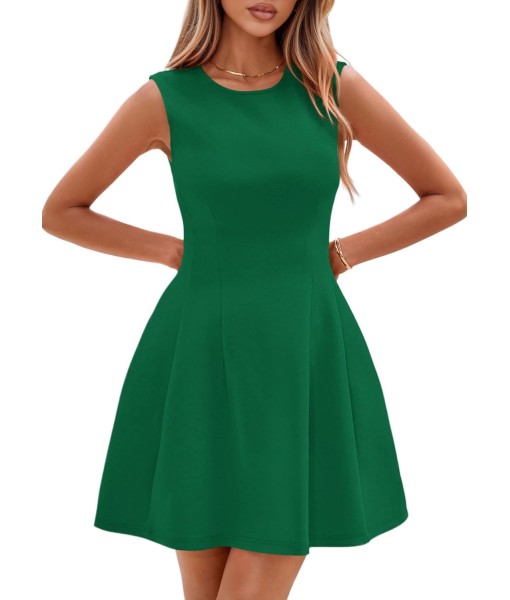 PRETTYGARDEN Summer Dresses for Women 2025 Elegant Classy A Line Business Casual Work Graduation Cocktail Short Dress
