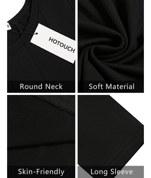 HOTOUCH Women's 3/4 Sleeve A-line and Flare Midi Long Dress