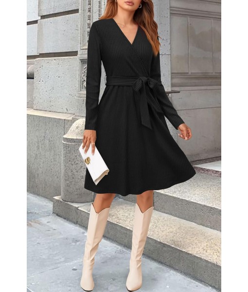 Newshows Womens 2025 Fall Dresses Teacher Church Business Casual Work Outfits Knit Midi Sweater Pockets Belt Dress