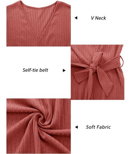 Newshows Womens 2025 Fall Dresses Teacher Church Business Casual Work Outfits Knit Midi Sweater Pockets Belt Dress