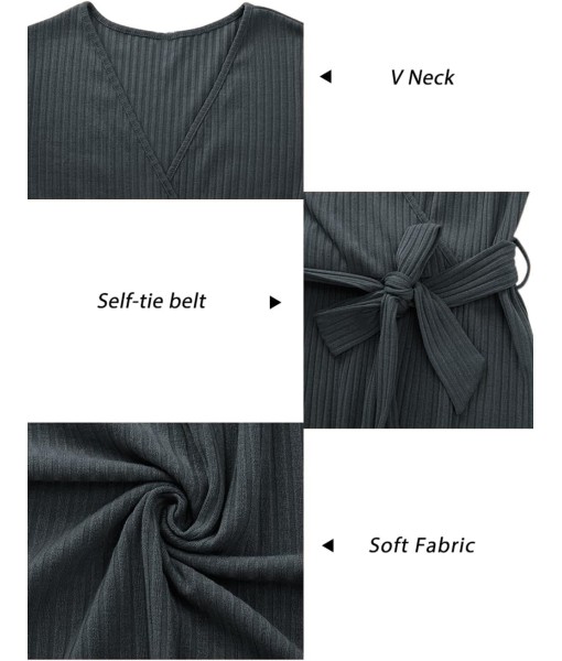 Newshows Womens 2025 Fall Dresses Teacher Church Business Casual Work Outfits Knit Midi Sweater Pockets Belt Dress