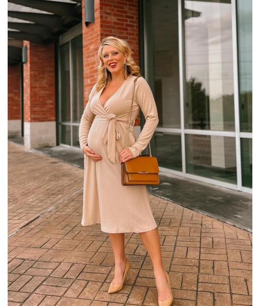 Newshows Womens 2025 Fall Dresses Teacher Church Business Casual Work Outfits Knit Midi Sweater Pockets Belt Dress