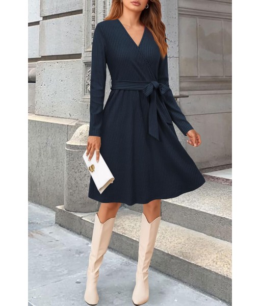 Newshows Womens 2025 Fall Dresses Teacher Church Business Casual Work Outfits Knit Midi Sweater Pockets Belt Dress