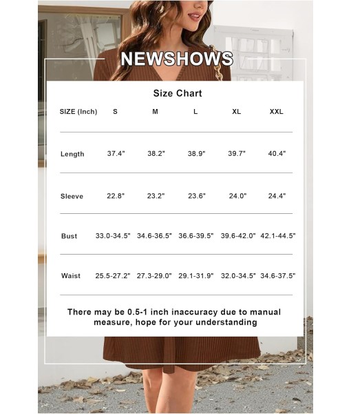 Newshows Womens 2025 Fall Dresses Teacher Church Business Casual Work Outfits Knit Midi Sweater Pockets Belt Dress