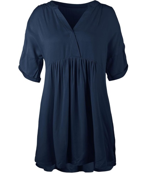 Minclouse Women's Babydoll Short Sleeve Tunic Dress V Neck Cute Casual Loose Dresses
