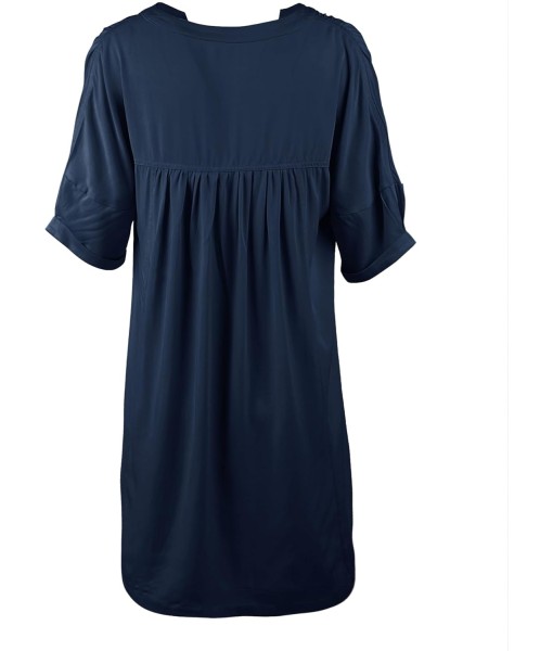 Minclouse Women's Babydoll Short Sleeve Tunic Dress V Neck Cute Casual Loose Dresses