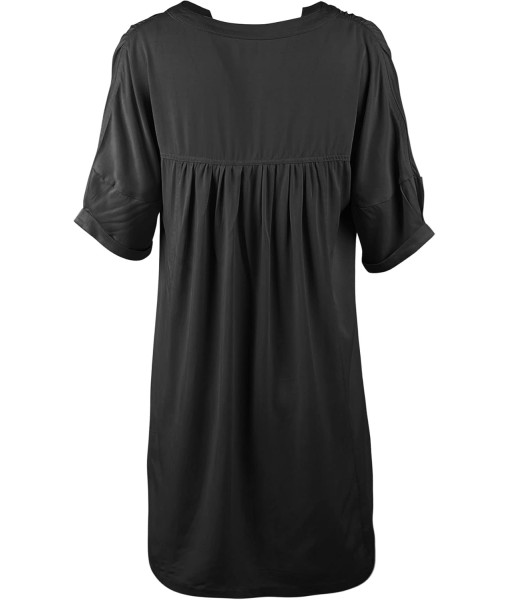 Minclouse Women's Babydoll Short Sleeve Tunic Dress V Neck Cute Casual Loose Dresses