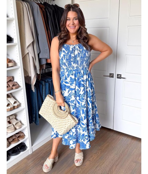 GRACE KARIN Women's 2025 Summer Floral Boho Dress Square Neck Strapped Swing A Line Sundress Beach Long Maxi Outfits