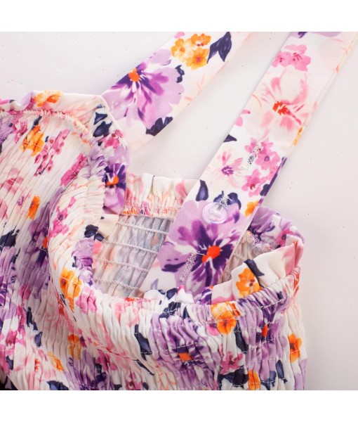 GRACE KARIN Women's 2025 Summer Floral Boho Dress Square Neck Strapped Swing A Line Sundress Beach Long Maxi Outfits