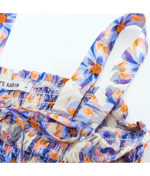GRACE KARIN Women's 2025 Summer Floral Boho Dress Square Neck Strapped Swing A Line Sundress Beach Long Maxi Outfits