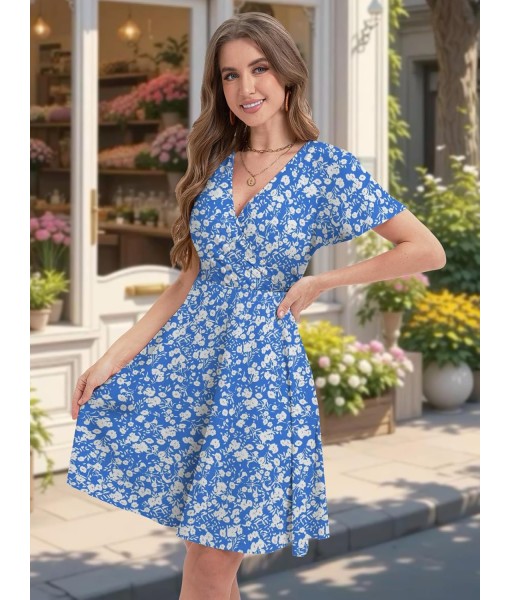 MixShe Sundresses for Women 2025 Floral Summer Elegant Beach Classy Fashion Casual Outfit Plus Size