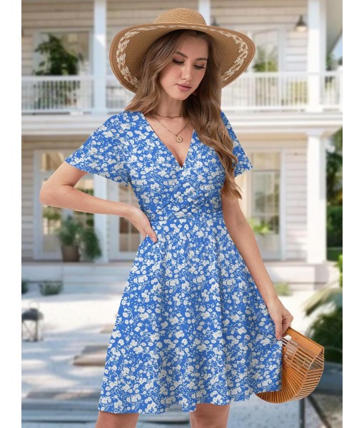 MixShe Sundresses for Women 2025 Floral Summer Elegant Beach Classy Fashion Casual Outfit Plus Size