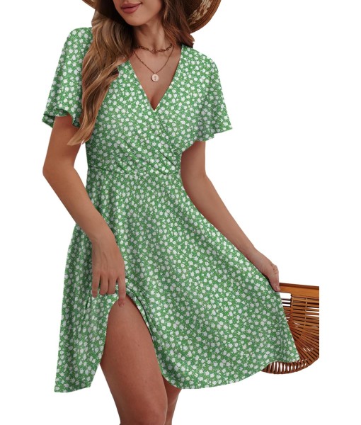 MixShe Sundresses for Women 2025 Floral Summer Elegant Beach Classy Fashion Casual Outfit Plus Size