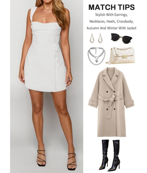 Women's Sexy Ruched Mesh Midi Short Dresses for Women Square Neck Fitted Elegant Club Party Cocktail Dress