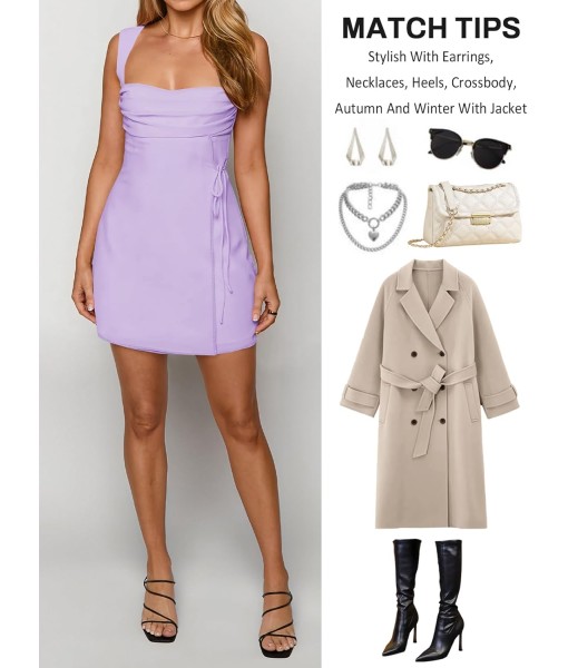 Women's Sexy Ruched Mesh Midi Short Dresses for Women Square Neck Fitted Elegant Club Party Cocktail Dress