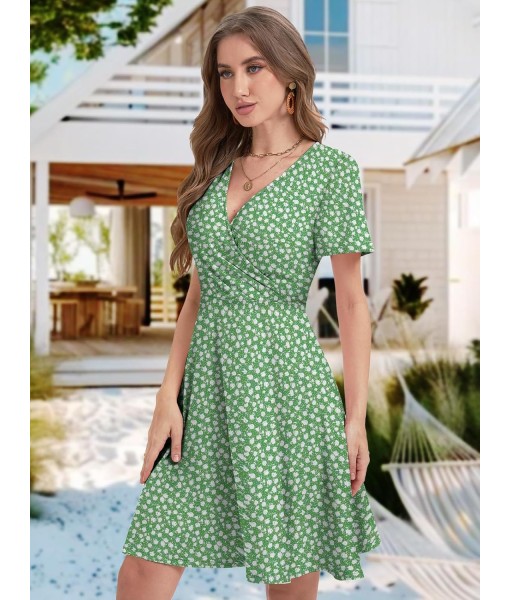 MixShe Sundresses for Women 2025 Floral Summer Elegant Beach Classy Fashion Casual Outfit Plus Size