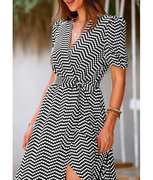 PRETTYGARDEN Women's Summer Maxi Dress Casual Wrap Floral Boho Short Sleeve V Neck Split Ruffle Beach Long Dresses