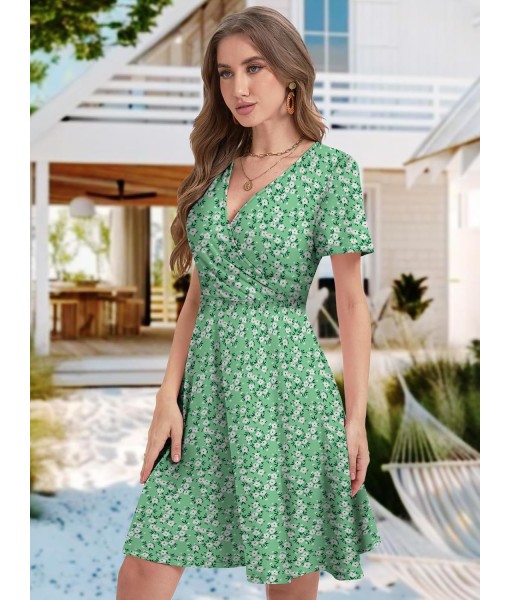 MixShe Sundresses for Women 2025 Floral Summer Elegant Beach Classy Fashion Casual Outfit Plus Size