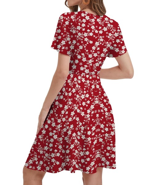 MixShe Sundresses for Women 2025 Floral Summer Elegant Beach Classy Fashion Casual Outfit Plus Size