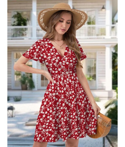 MixShe Sundresses for Women 2025 Floral Summer Elegant Beach Classy Fashion Casual Outfit Plus Size
