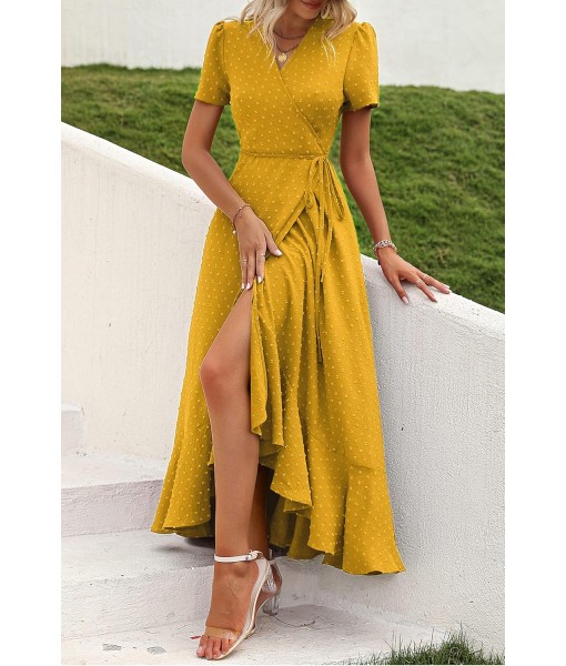 PRETTYGARDEN Women's Summer Maxi Dress Casual Wrap Floral Boho Short Sleeve V Neck Split Ruffle Beach Long Dresses