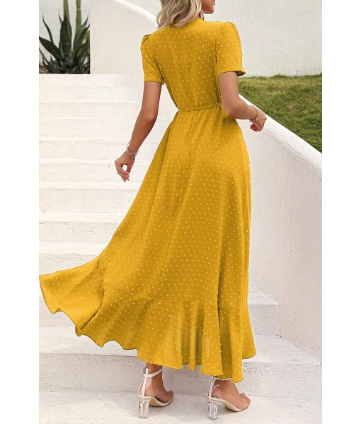 PRETTYGARDEN Women's Summer Maxi Dress Casual Wrap Floral Boho Short Sleeve V Neck Split Ruffle Beach Long Dresses